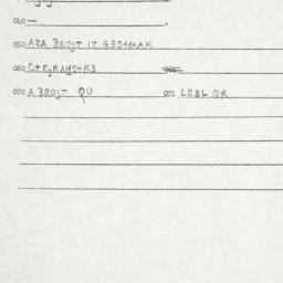 Eastern questionnaire, answ...