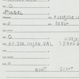 Eastern questionnaire, answ...