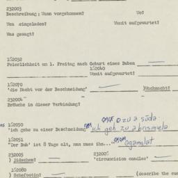 Western questionnaire, answ...