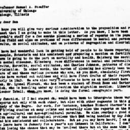 Letter from Dorothy Swaine ...