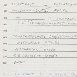 Eastern questionnaire, answ...