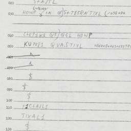 Eastern questionnaire, answ...