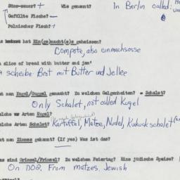Western questionnaire, answ...