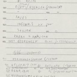 Eastern questionnaire, answ...