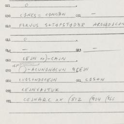 Eastern questionnaire, answ...