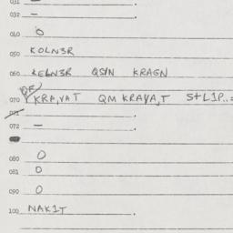 Eastern questionnaire, answ...