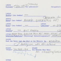 Western questionnaire, answ...