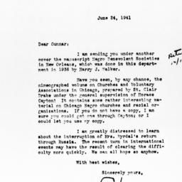 Letter from Charles S. John...