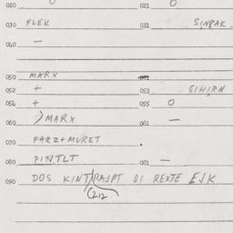 Eastern questionnaire, answ...