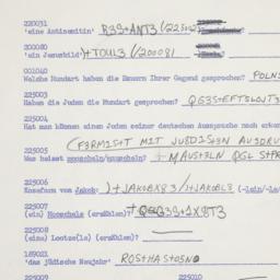 Western questionnaire, answ...