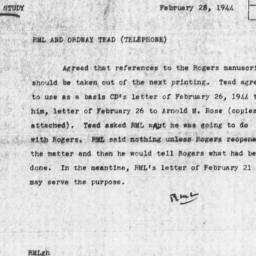 Memorandum from Robert M. L...