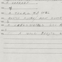 Eastern questionnaire, answ...