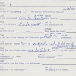 Western questionnaire, answ...