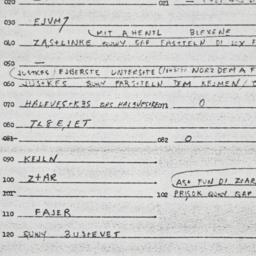 Eastern questionnaire, answ...