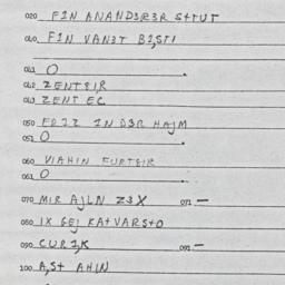 Eastern questionnaire, answ...