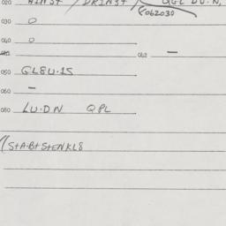 Eastern questionnaire, answ...