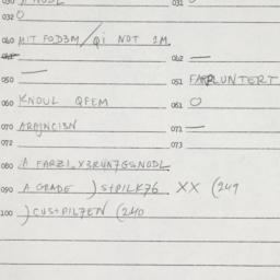 Eastern questionnaire, answ...