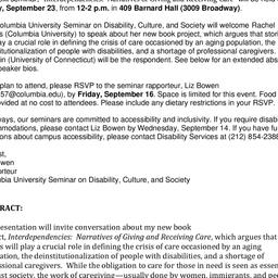Announcements, 2016-09-23. ...