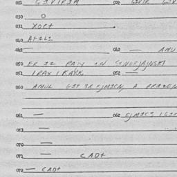 Eastern questionnaire, answ...