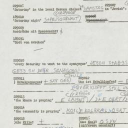 Western questionnaire, answ...