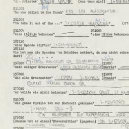 Western questionnaire, answ...