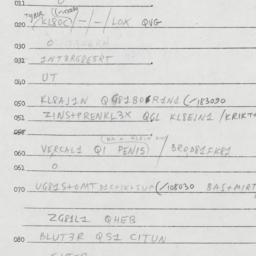 Eastern questionnaire, answ...