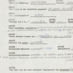 Western questionnaire, answ...