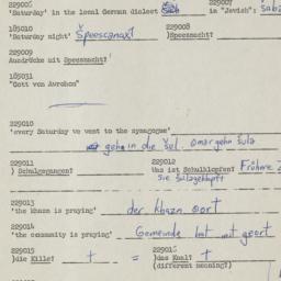 Western questionnaire, answ...