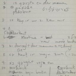 Eastern questionnaire, blue...
