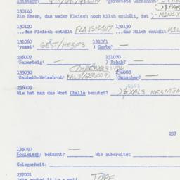 Western questionnaire, answ...