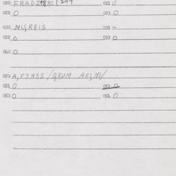 Eastern questionnaire, answ...