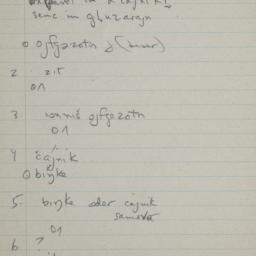 Eastern questionnaire, blue...