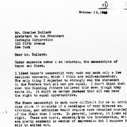 Letter from T.J. Woofter to...