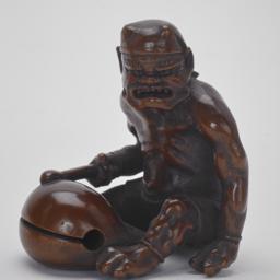 Demon Beating on a Wooden Gong