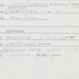 Eastern questionnaire, answ...