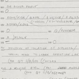 Eastern questionnaire, answ...