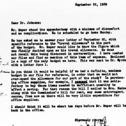 Letter from Caroline Blue t...