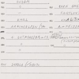 Eastern questionnaire, answ...