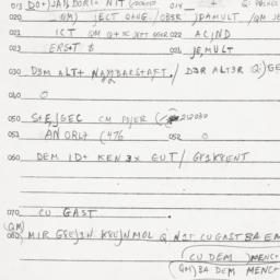 Eastern questionnaire, answ...