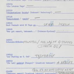 Western questionnaire, answ...