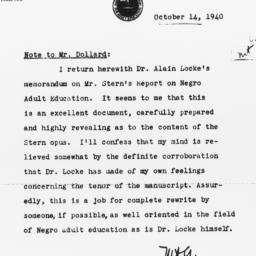 Note from Morse A. Cartwrig...