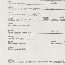 Western questionnaire, answ...
