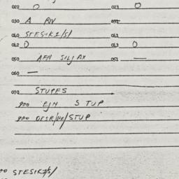 Eastern questionnaire, answ...