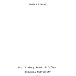Reminiscences of Joseph Cur...