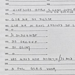 Eastern questionnaire, answ...