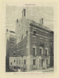 Residence, H. B. Hollins, 12 West Fifty-sixth Street, New York. McKim, Mead & White, Architects