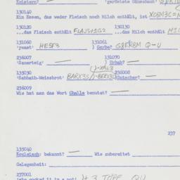 Western questionnaire, answ...
