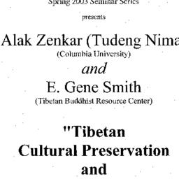 Announcements, 2003-04-10. ...