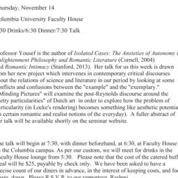 Announcements, 2013-11-14. ...