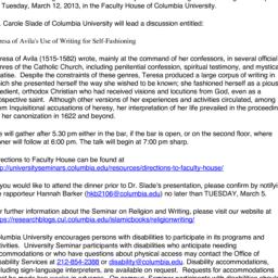 Announcements, 2013-03-12. ...